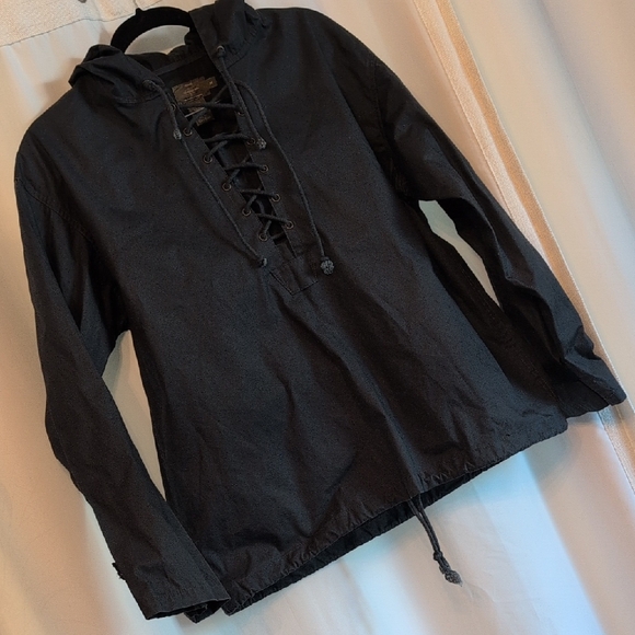 Calvin Klein Jeans Jackets & Blazers - Vintage Calvin Klein Jeans Charcoal Lace-Up Rain Jacket Y2K 90's